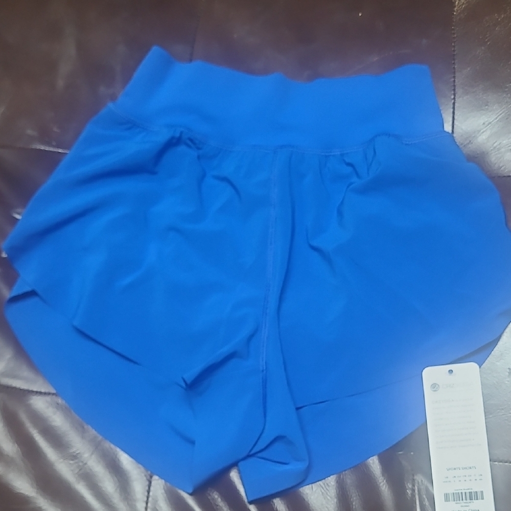 CRZ YOGA Women's Vibrant Blue Athletic Shorts